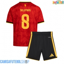 Camisa de time de futebol Bélgica Youri Tielemans #8 Replicas 1º Equipamento Infantil Mundo 2026 Manga Curta (+ Calças curtas)